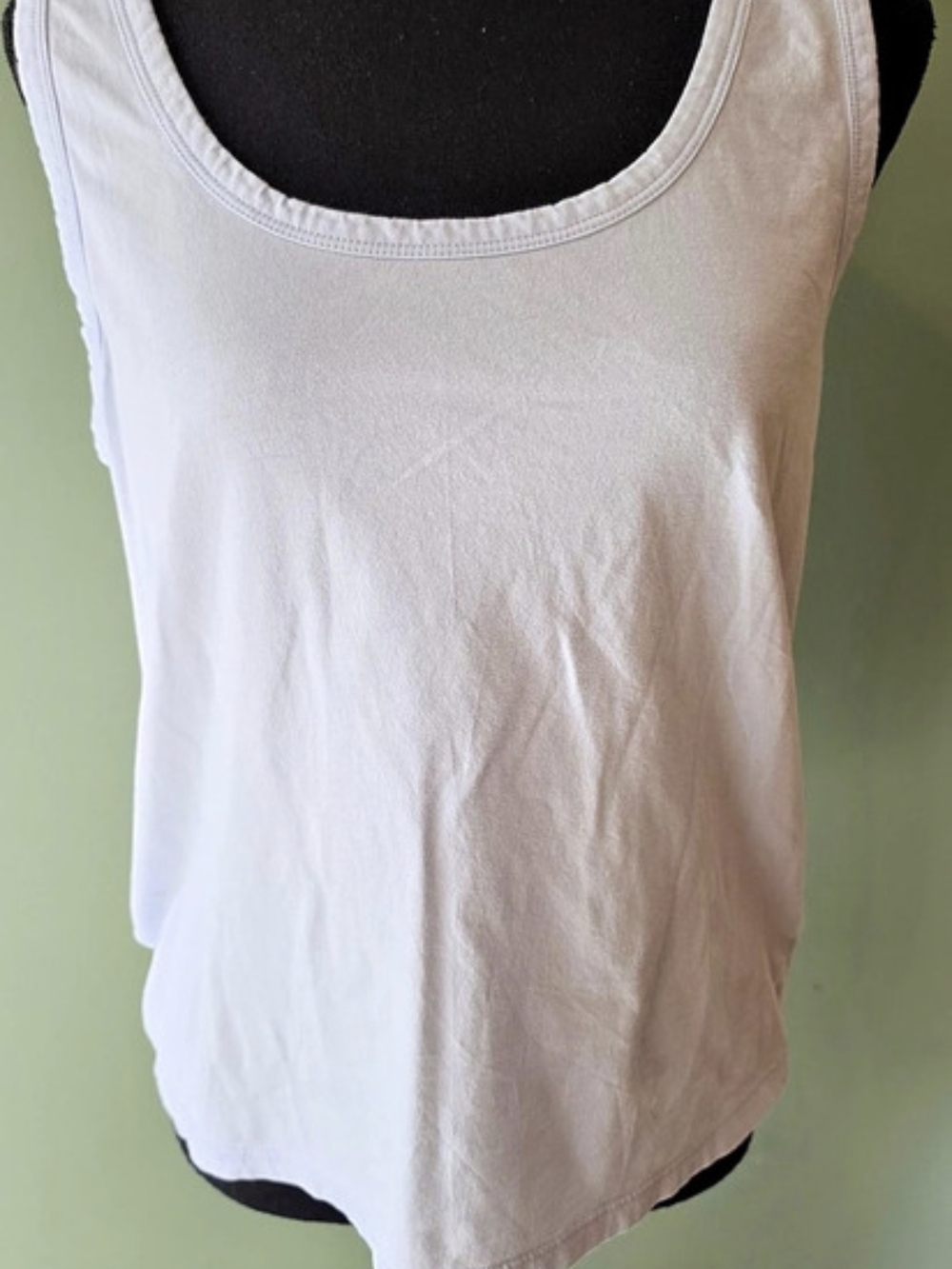 J.Crew Broken-In Jersey Tank Scoop Neck in Light Blue Size Medium